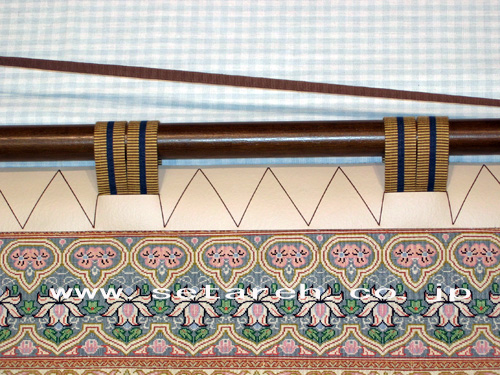 ペルシャ絨毯　タペストリ加工